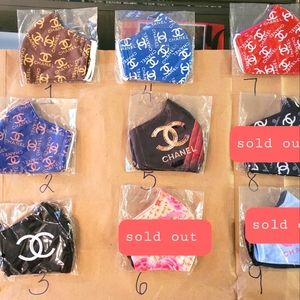 COPY - HANDMADE FASHION/DESIGNER INSPIRED FACE MASKS  UNISEX